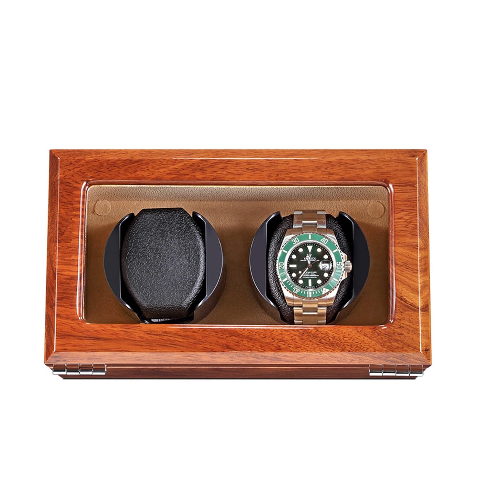 Remontoir montre automatique en palissandre bois précieux double fente