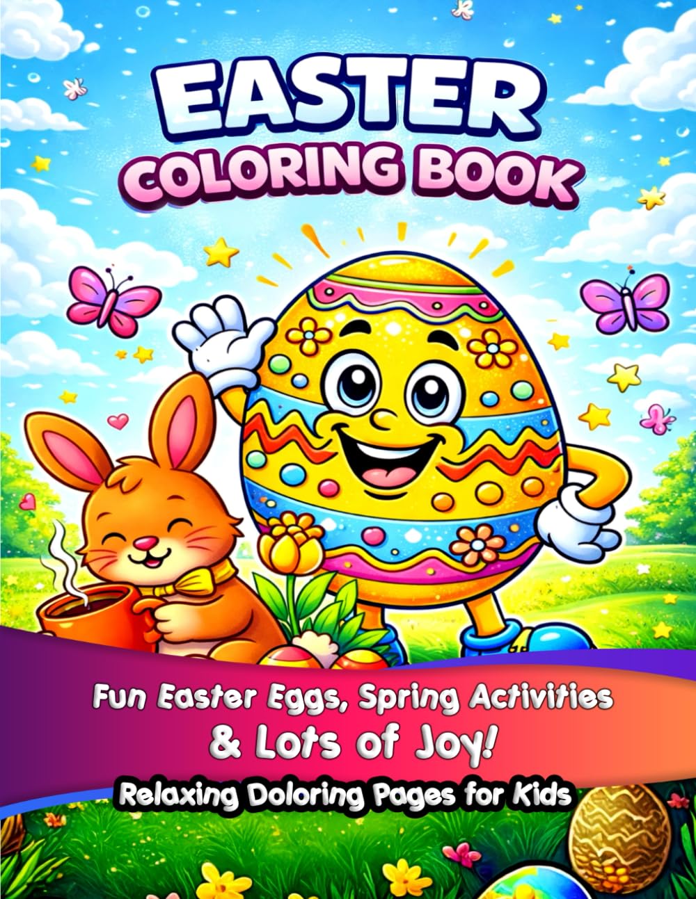 Easter Coloring Book for Kids: Fun Easter Eggs, Spring Activities & Lots of Joy