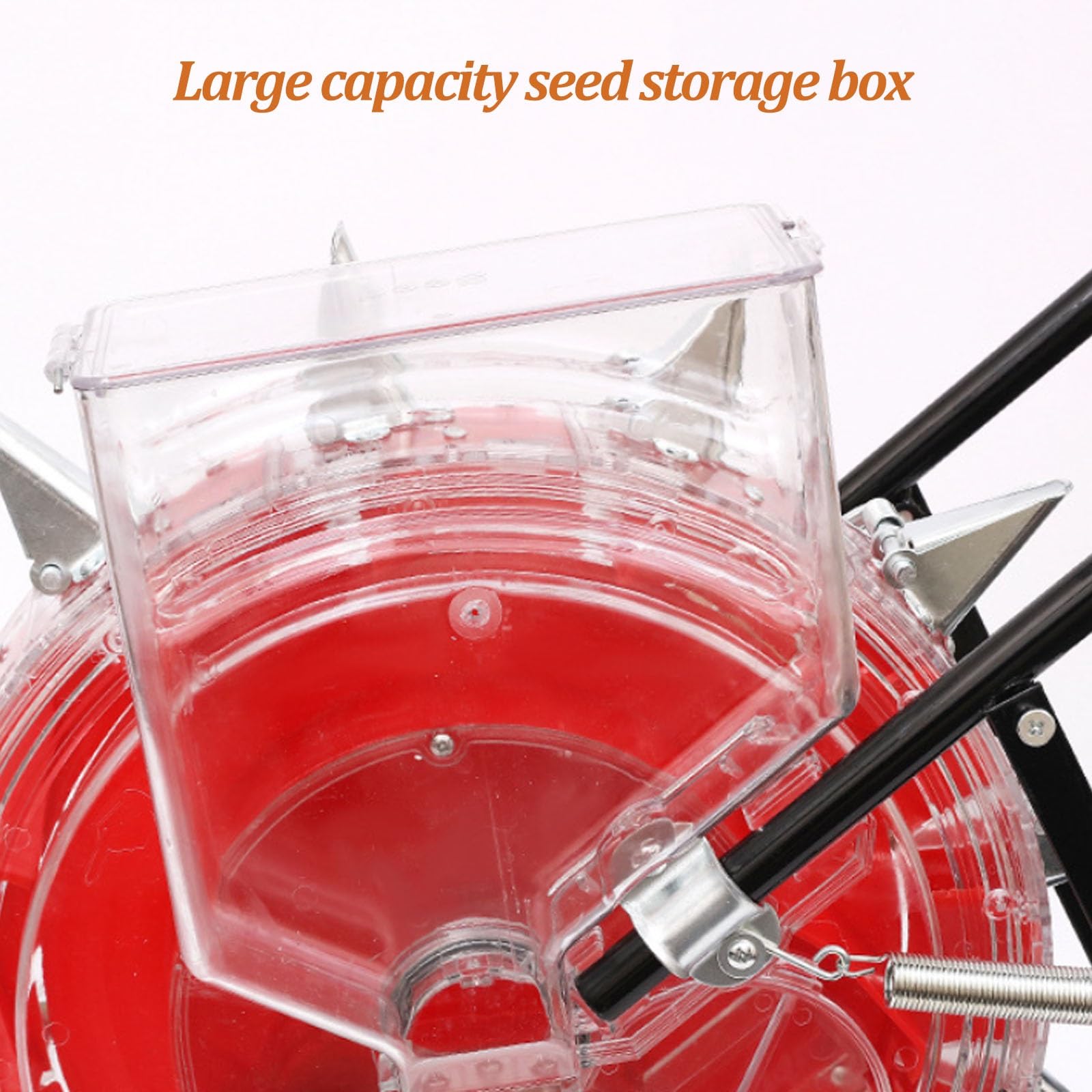Seminatrice manuale a rulli per orto, seminatrice manuale equidistante e quantitativa, seminatrice a spinta per colture a file, mais, soia, arachidi(10 Nozzles)