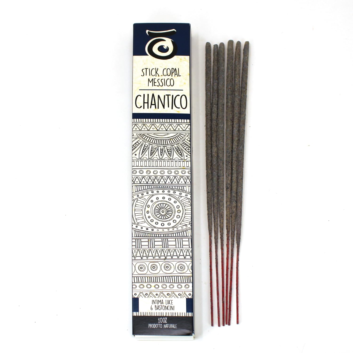 Palosanto Copal Chantico Natural Incense - 100% Natural Copal Resin From Mexico - Scented And Relaxing Incense - Ideal For Intense And Wrap Fumigation - 6 Sticks