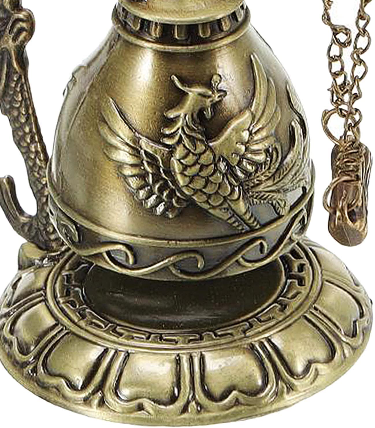 Dragon Bell Vintage, Intagliato Bronzo Antico, Feng Shui Decor Ornament, Arts Crafts Collezione, for Desk Decor, Home Decor, Gift Idea