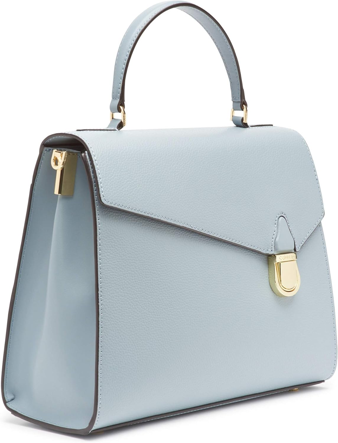 Calvin Klein Iris Hermine Leather Top Handle Satchel