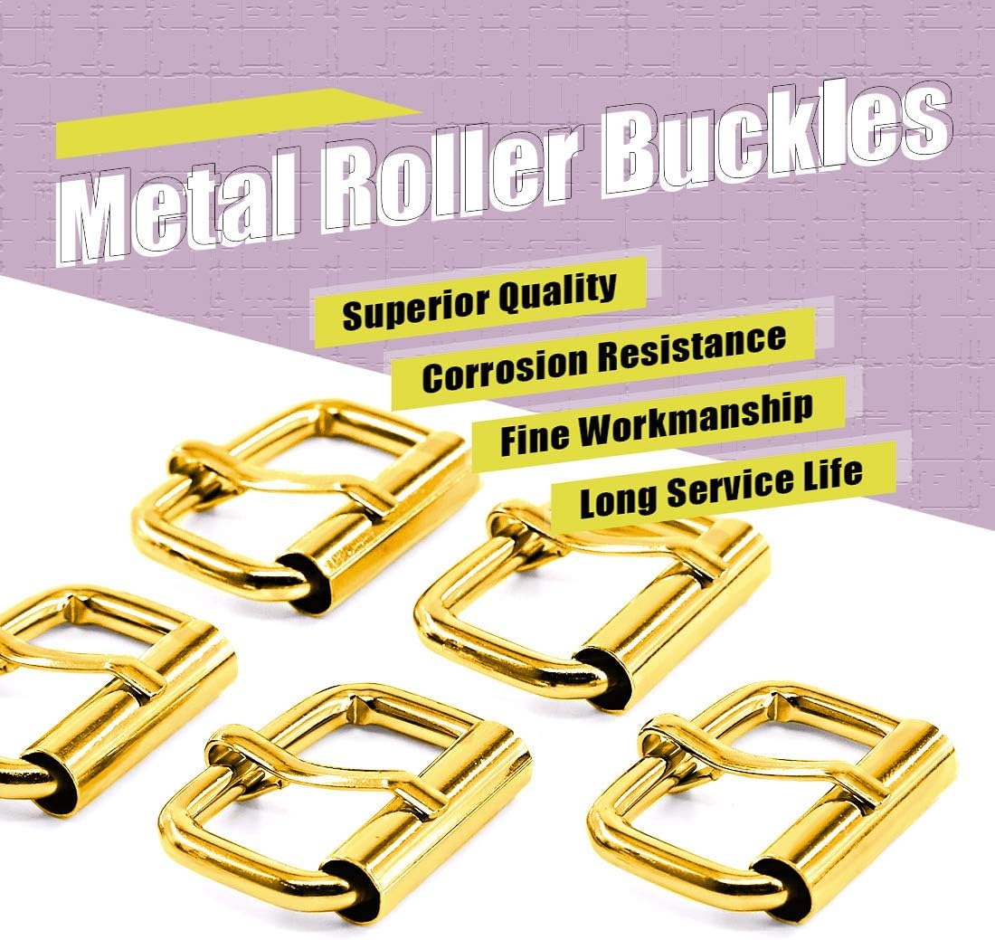 Swpeet 60Pcs 1 Inch / 25mm Heavy Duty Metal Ring Buckle Webbing Belts - Image 5