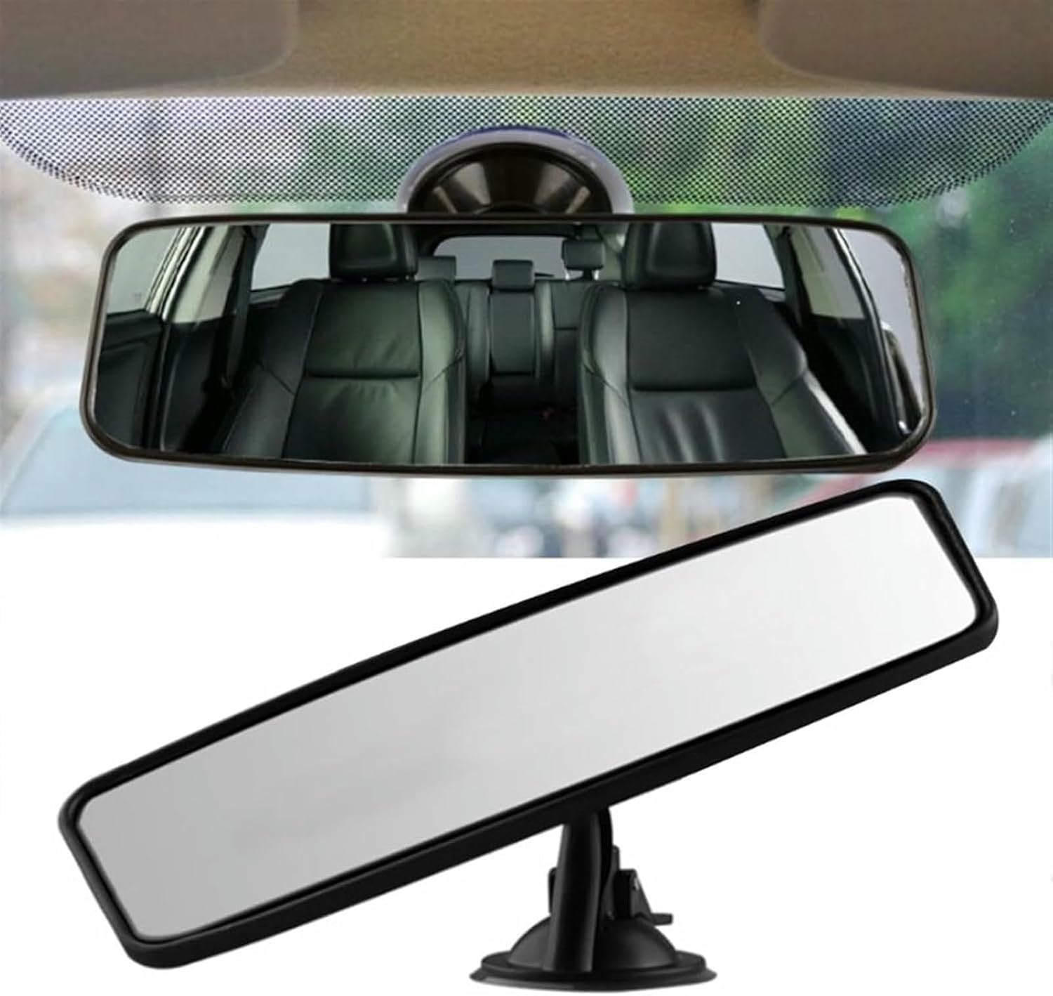 Car Interior Rearview Mirror 360 ° Rotation-Free Interior Rear View Mirror Suction Rearview Wing Mirrors