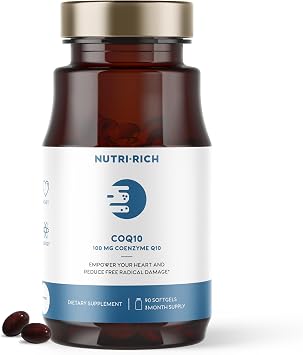CoQ10 100mg Softgels with MCT Oil Naturally Fermented Ubiquinone for Heart Health, Energy & Statin Support High Absorption Coenzyme Q10 Supplement Non-GMO, Gluten Free 90 Softgels