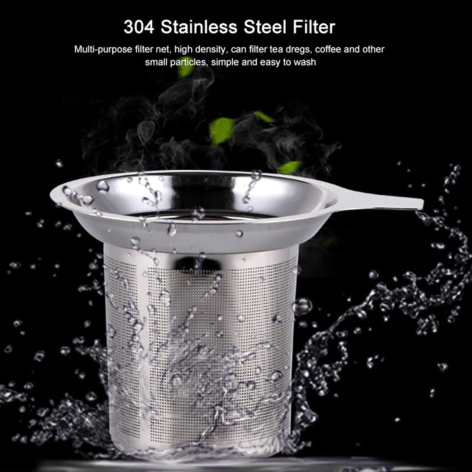 Filtre à thé réutilisable - Filtre à thé en vrac - Diffuseur de thé pour la maison et la cuisine