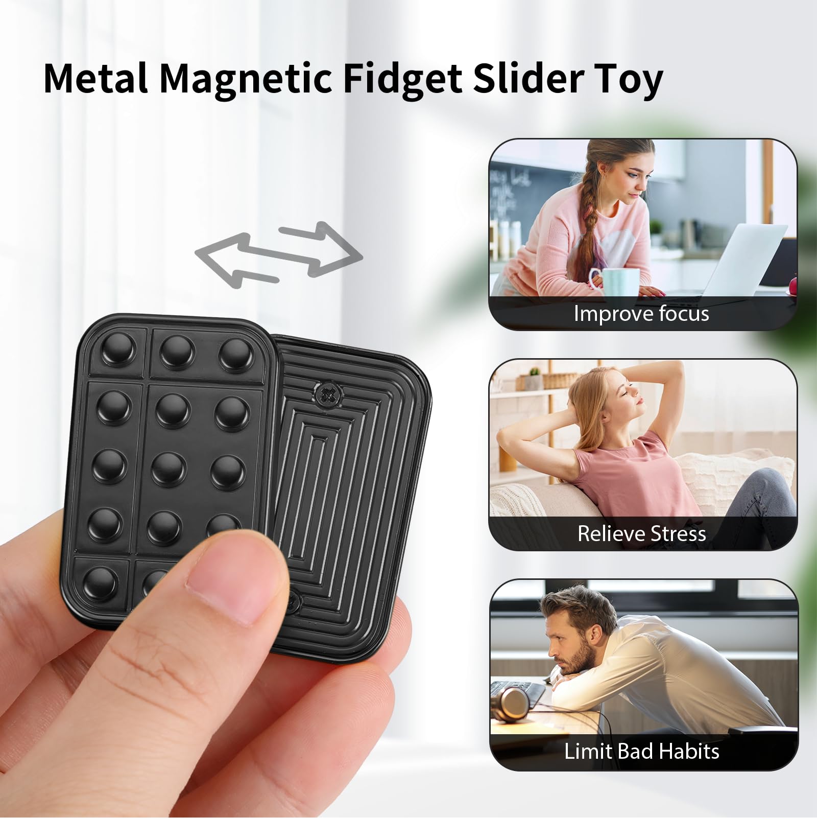 Lautie Shuffle Fidget Toy Magnet Fidget Fidget Slider For Adults ...
