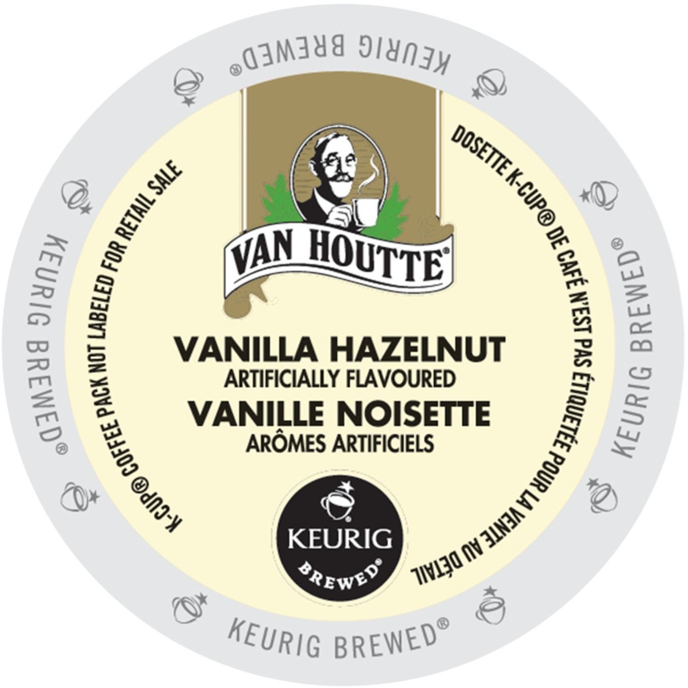 Green Mountain Van Houtte Vanilla Hazelnut Coffee Portion Pack for Keurig Brewers 24 Count
