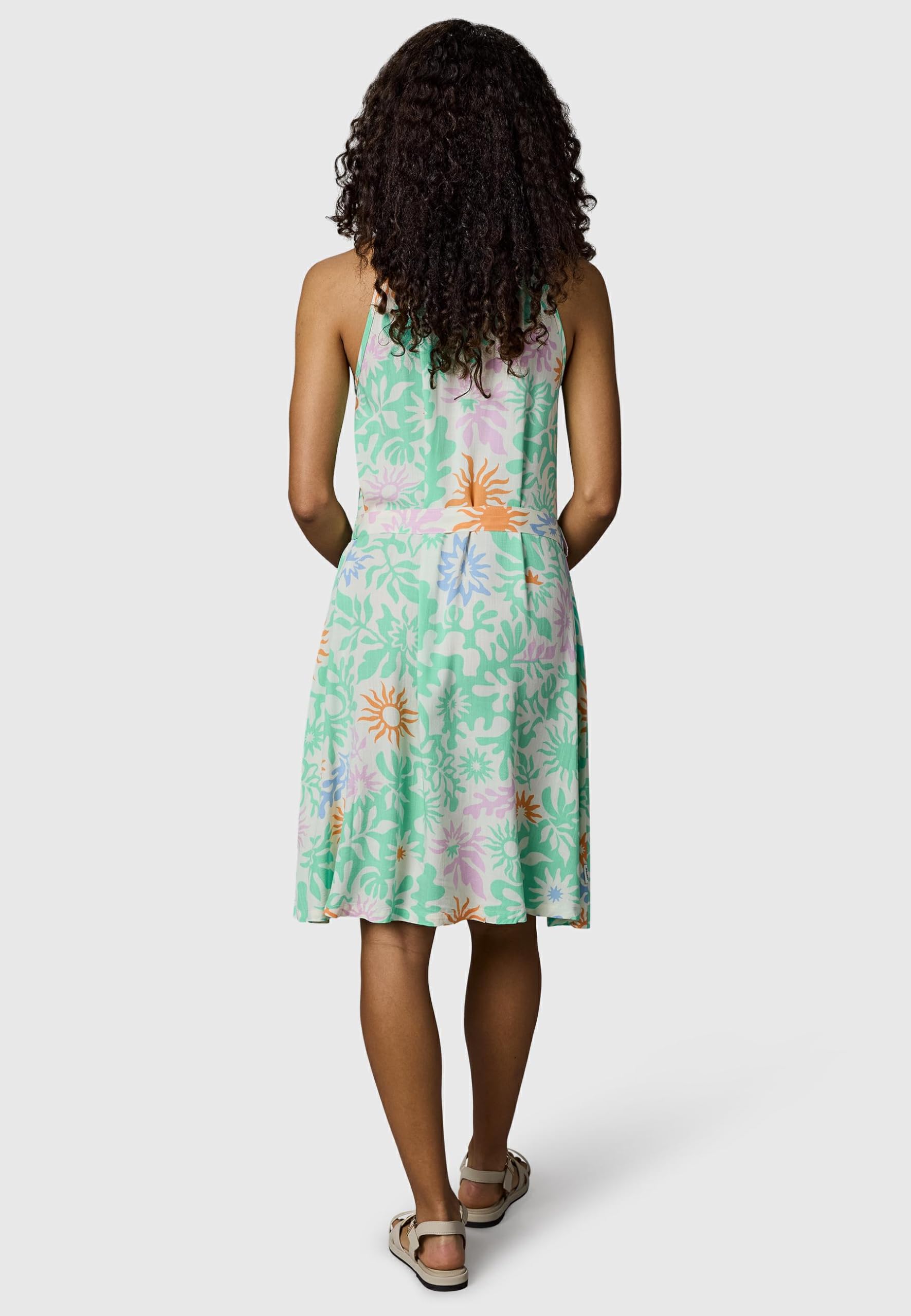 Ragwear Damen festliches Sommerkleid leichtes Neckholder-Midikleid Angylee Print YOUMODO XS-XXL