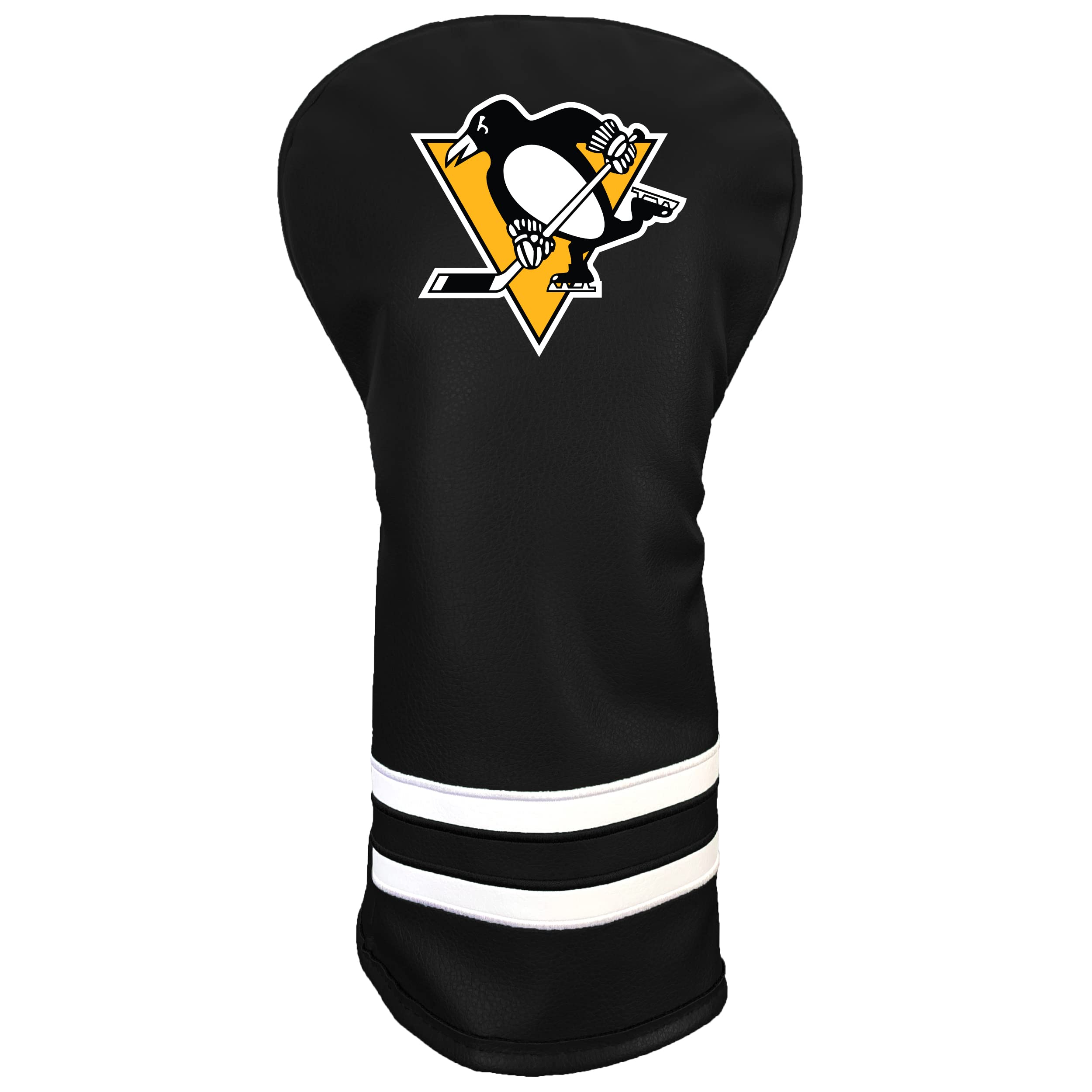 Team Golf NHL Pittsburgh Penguins Vintage Driver Headcover - Printed Team Golf NHL Vintage Driver Golf Club Headcover, Form Fitting Design, Retro Design with Fleece Lining for Extra Club Protection โ image 1
