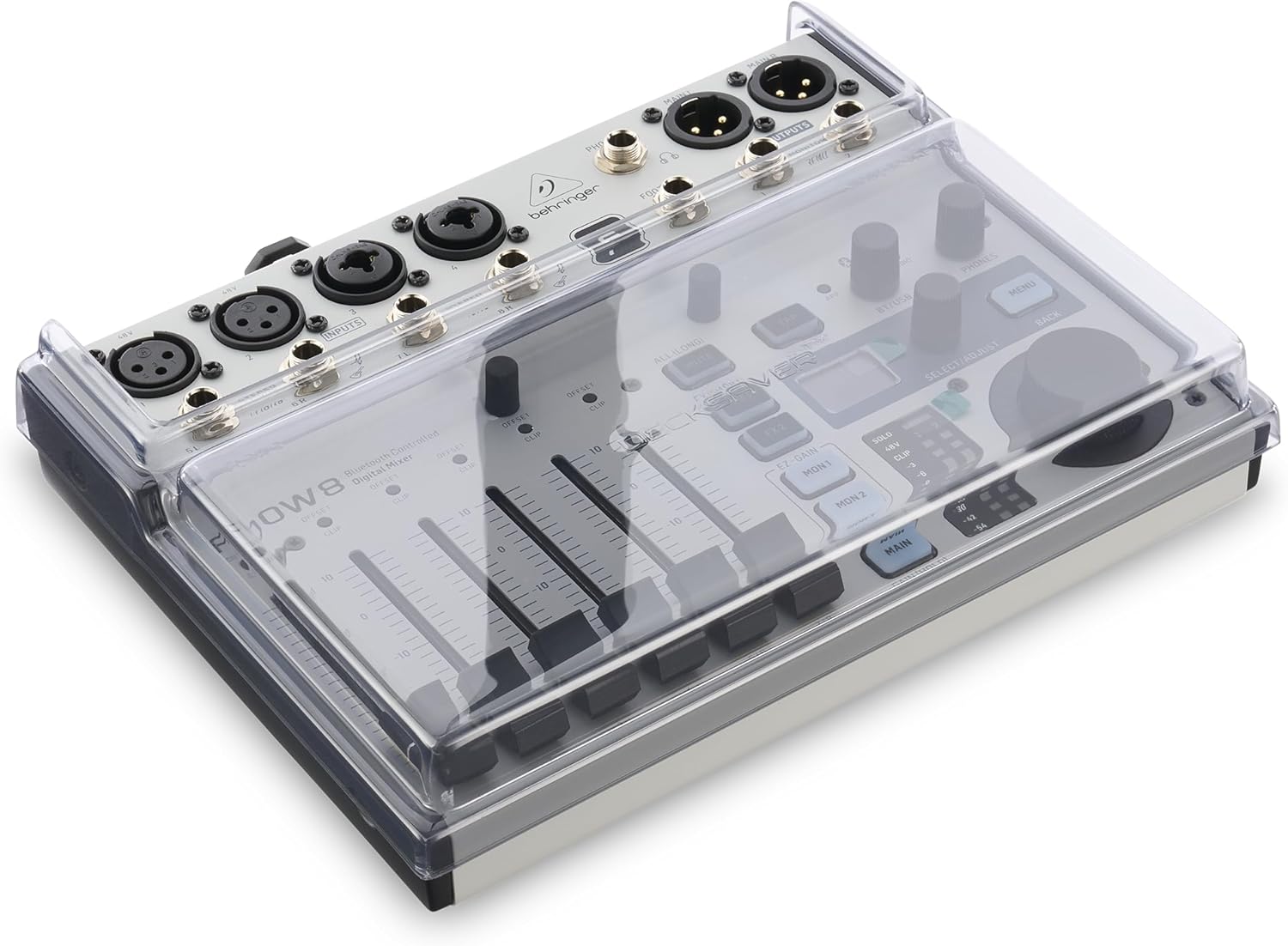 Decksaver Super Strong Polycarbonate Custom Fit Cover Compatible with Behringer Flow 8, Dust Cover for Travel and Everyday Protection