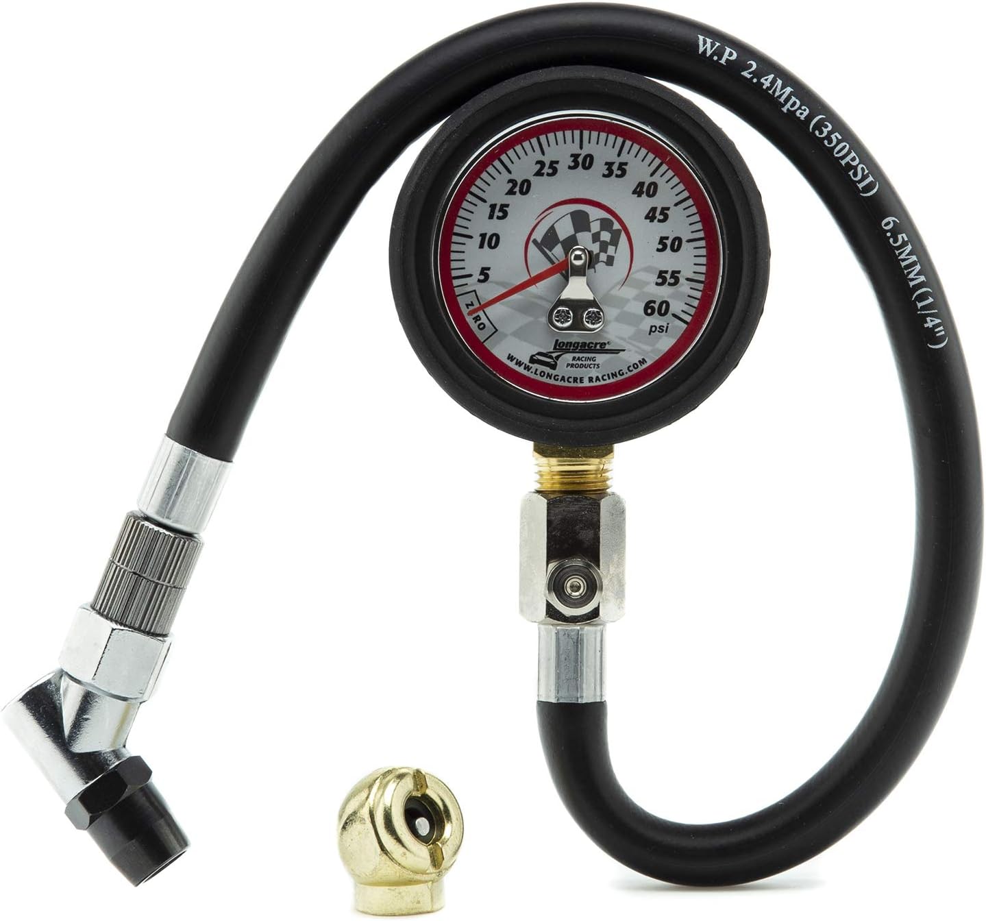 Longacre 50401 2 in 0-60 psi Glow in the Dark Tire Gauge