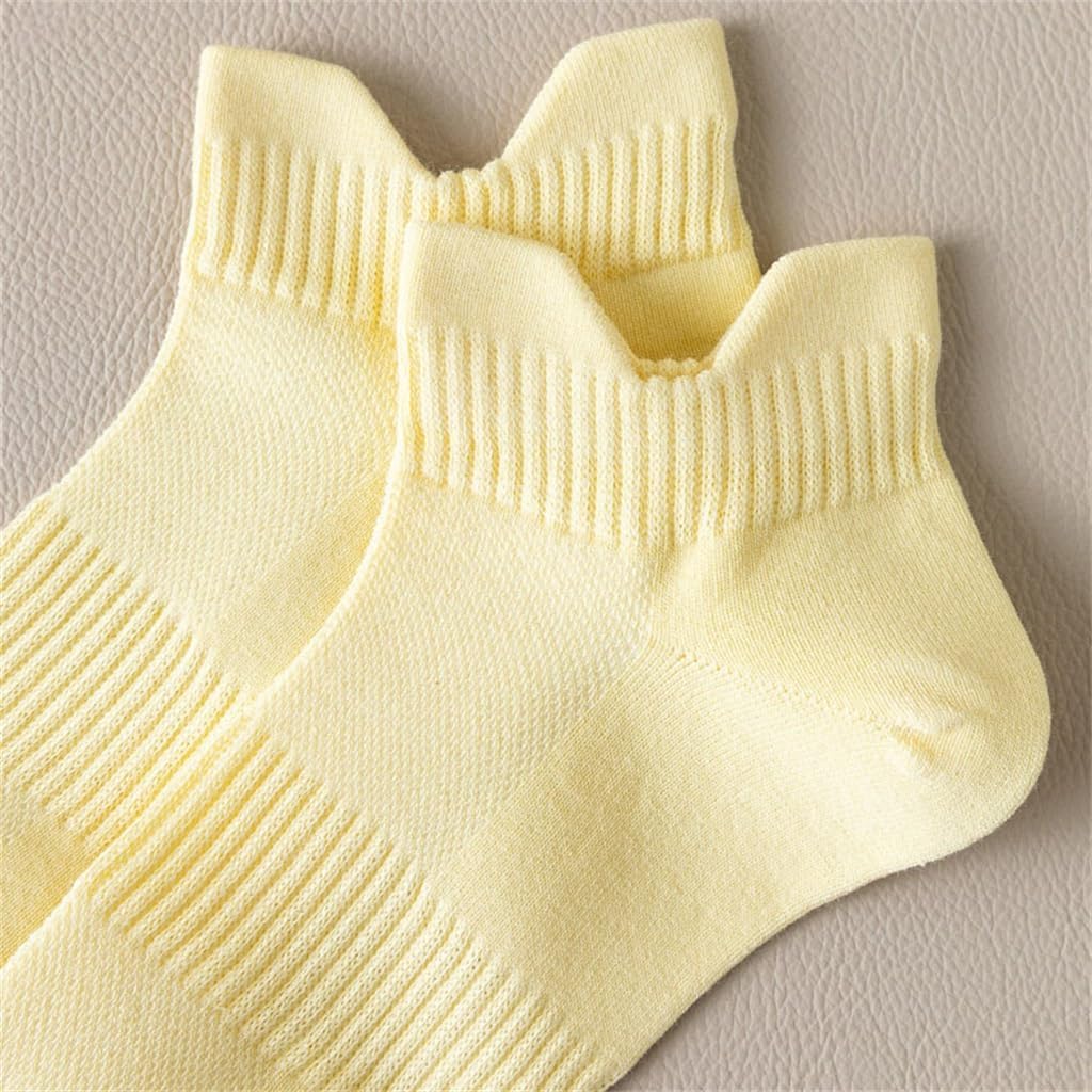 Ear Lifting Protective Sports Socks Female Mesh U Shaped Sock Mouth Short