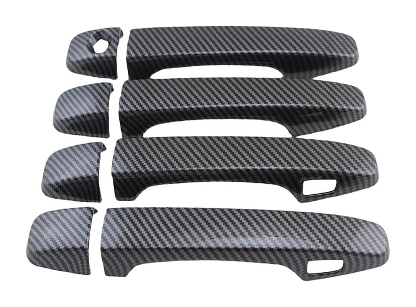 Ysbvblrmrv Carbon Fiber Pattern Car Outside Door Handle Cap For Corolla For Fielder 2012-2023 Single Hole Dual Smart Door Handle Bowl Anti-Scratch Modification(Carbon Fiber Pattern)