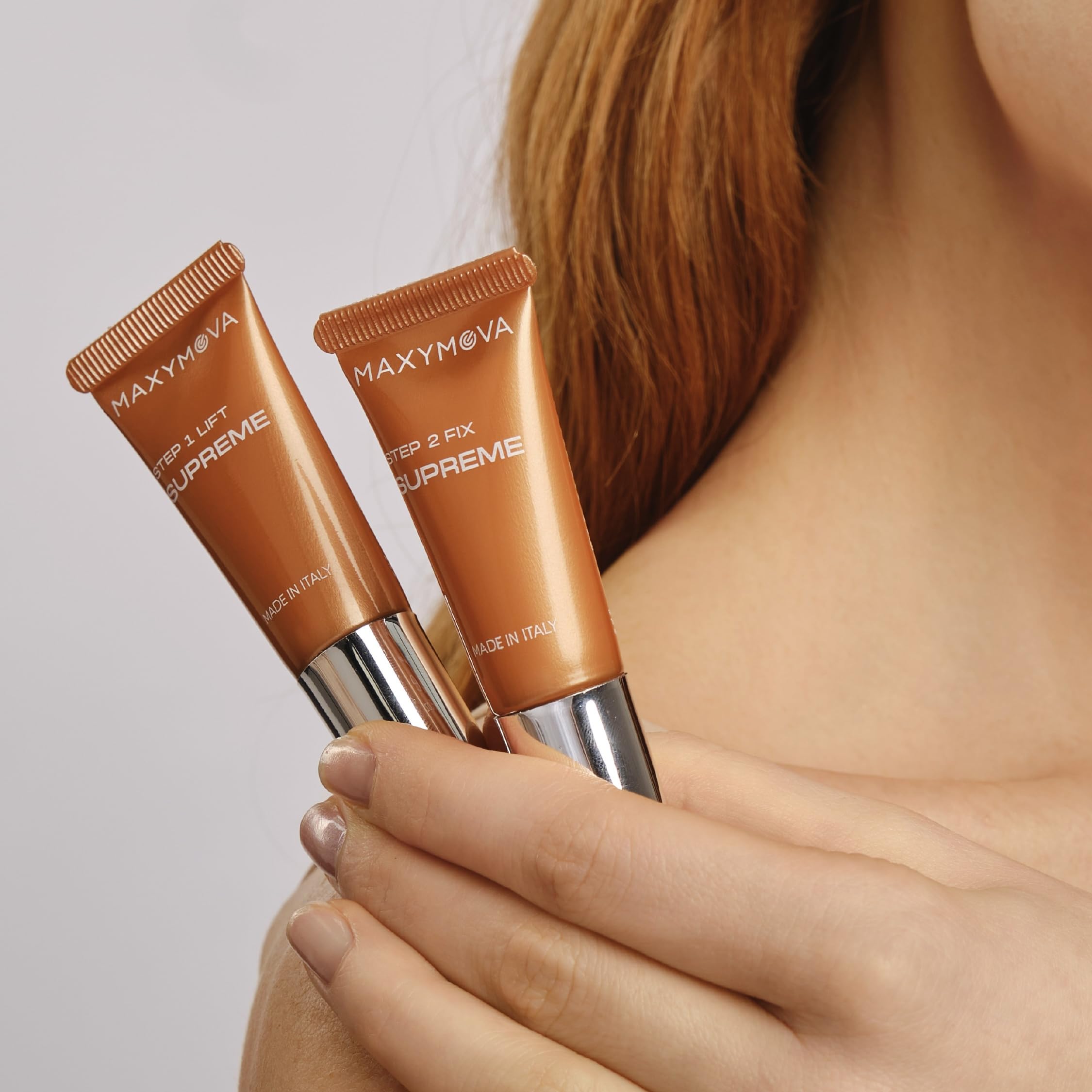 MAXYMOVA Kit laminazione ciglia e sopracciglia, Lash lift kit, Formula rivoluzionaria, Linea Supreme, Con aloe e bambù, Prodotto professionale per salone, Tubi da 10 ml