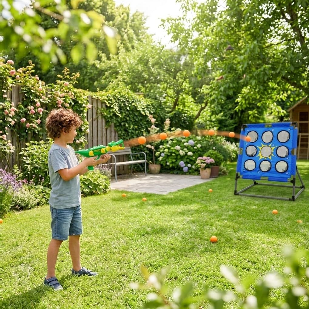 Bolimo Pro Wurfspiel für Kinder und Erwachsene, Ballspiel/Wurfspiel Indoor und Outdoor, Wurfspiel mit Zielscheibe für Garten, Park, Camping