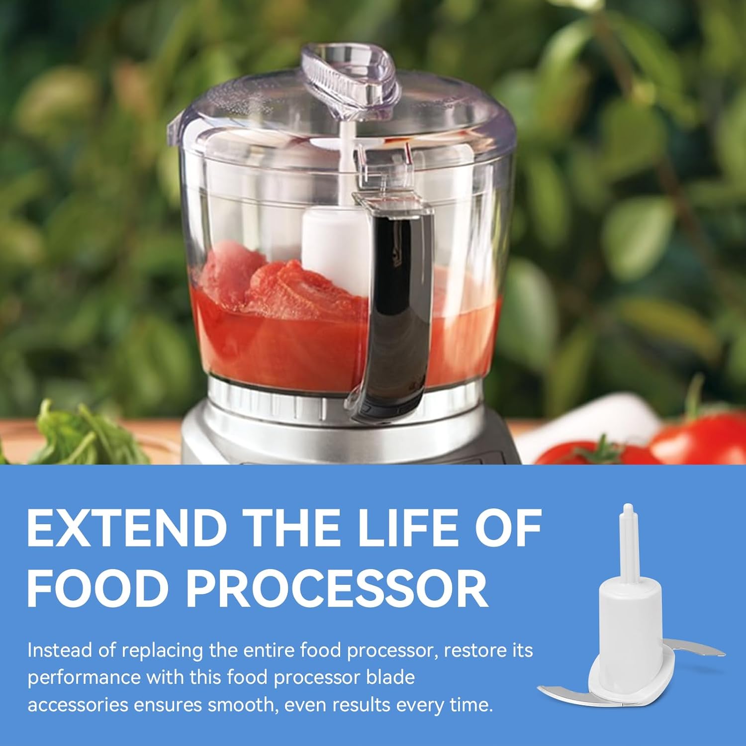 CH-4CB Chopping Blade for Cuisinart Blade Replacement Parts, Food Processor Blade Fits for Cuisinart 4 Cup Chopper/Grinder CH-4, CH-4BK & CH-4DC Only