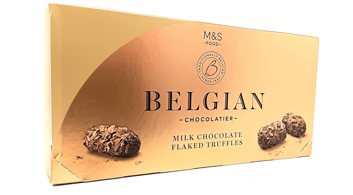 Belgian Flake Chocolate Truffles 200g Milk Chocolate Made in Belgium