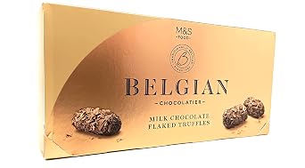 Belgian Flake Chocolate Truffles 200g Milk Chocolate Made in Belgium