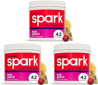 AdvoCare Spark - Energy Drink Mix - Vitamin & Amino Acid Supplement - Supports Energy & Focus - Portable Immune Support - Sugar-Free - Fruit Punch - 10.5 oz (42 Servings) (Pack of 3)