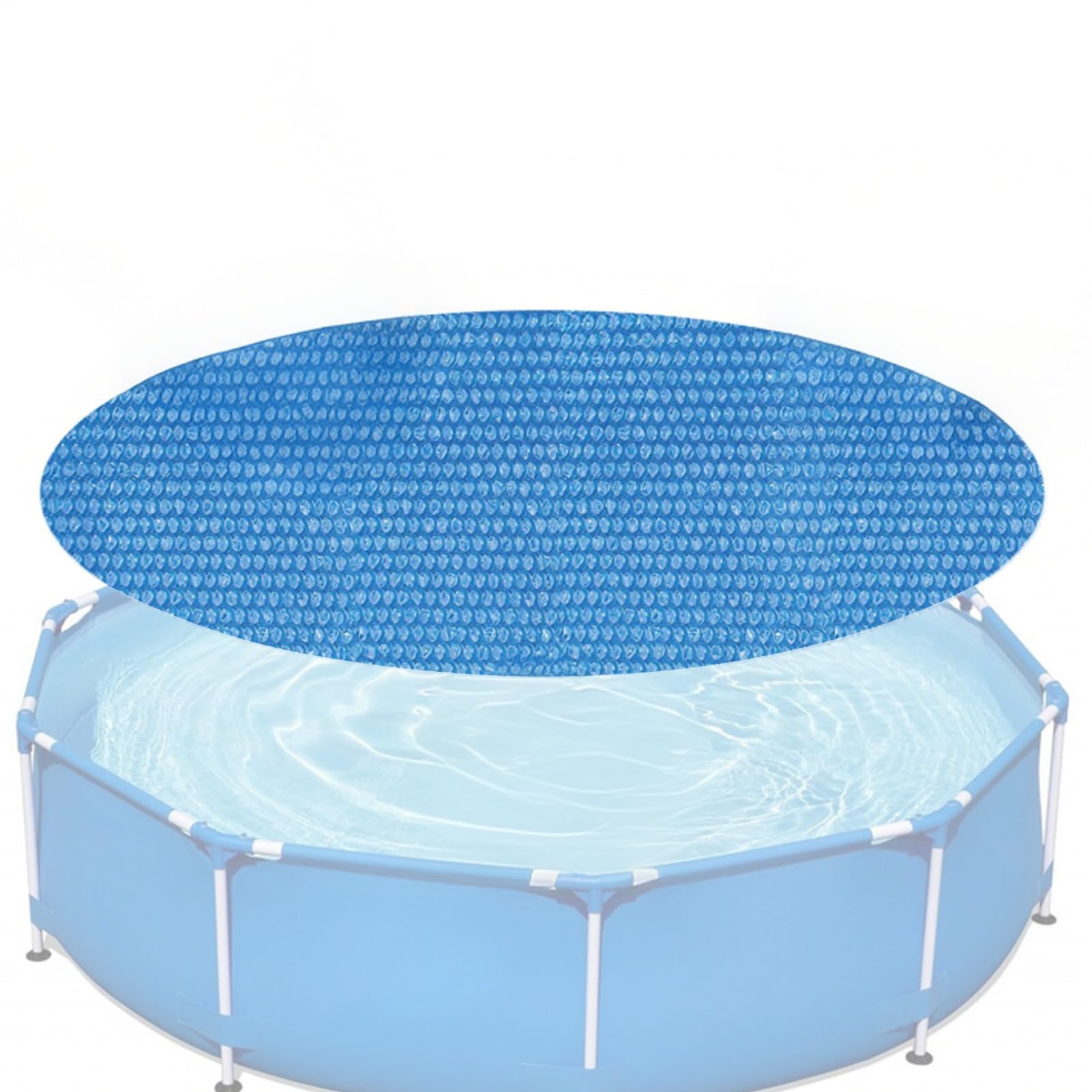 Bâche de piscine ronde en polyéthylène pour protection et isolation extérieure