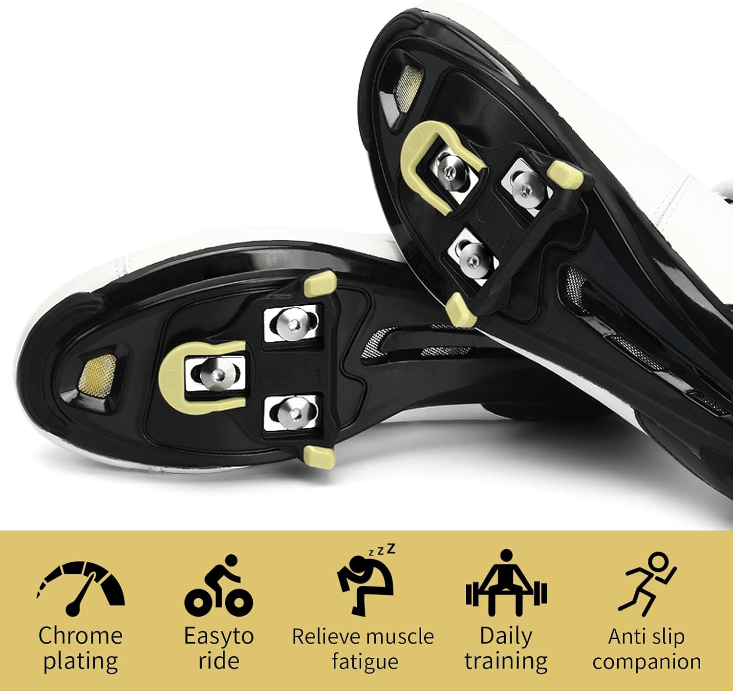 2pcs SPD Cleats for Cycling Shoes Cleats Set Compatible with Shimano SPD-SL Lightweight Durable Easy Installation Durable High-Performance Pedal Cleats, for Indoor Cycling and MTB Road Bike 6 71vTPrd05fL. AC SL1500