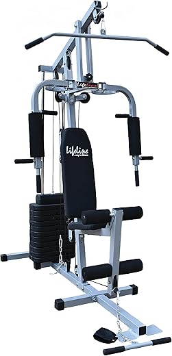 Lifeline Fitness Multi Home Gym Multiple Muscle Workout Exercise Machine Chest Biceps Shoulder Back Triceps Legs for Men at Home, 72kg Weight Stack, Made in India (HG-002 (Without Installation))