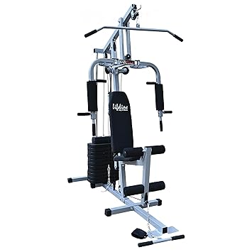 Lifeline Fitness Multi Home Gym Multiple Muscle Workout Exercise Machine Chest Biceps Shoulder Back Triceps Legs for Men at Home, 72kg Weight Stack, Made in India (HG-002 (Without Installation))