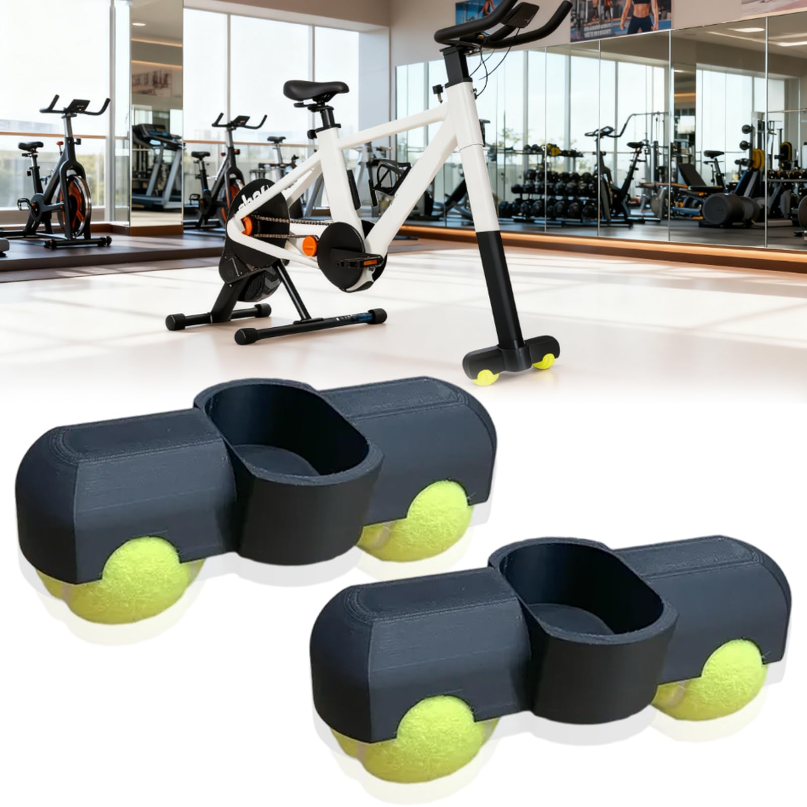 Rocker Foot for Indoor Cycling Trainers for Zwift Training, Bike Vibration Absorber, Knee &amp; Frame Stress Relief Plate, Single Leg (Left or Right)