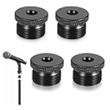 4 Pcs Mic Stand Adapter Microphone Stand Adapter 1/4 Female to 5/8 Male Screw Adapter Thread Tripod Screw Adapter for Microphone Stand Mount to Camera Tripod