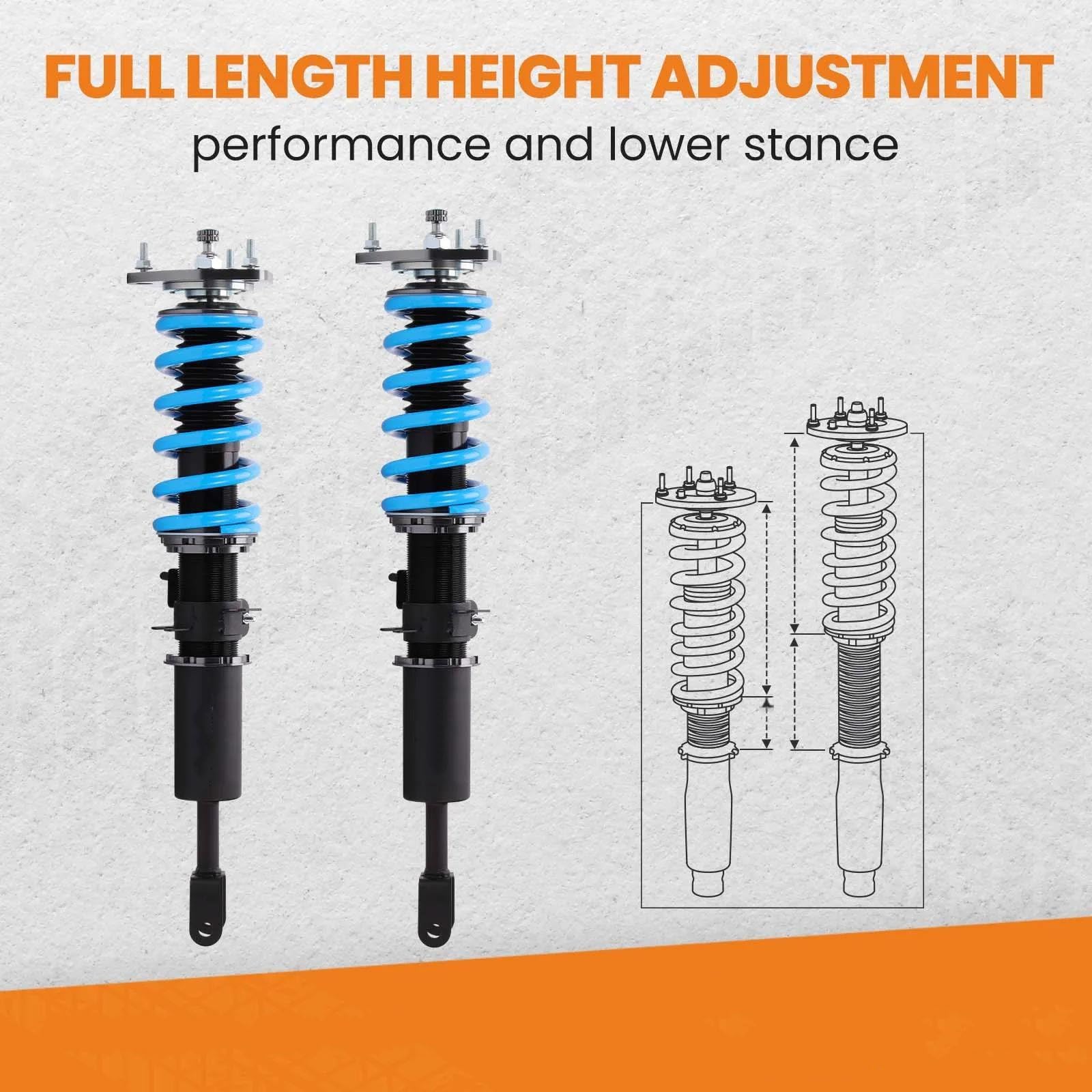 Sospensioni pneumatiche auto Sospensione Coilover Per NISSAN Per 350Z 2003-2008 Kit Di Sospensione Coilovers Ammortizzatori