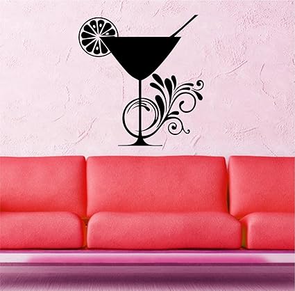 Asmi Collections Wine Glass Wall Sticker