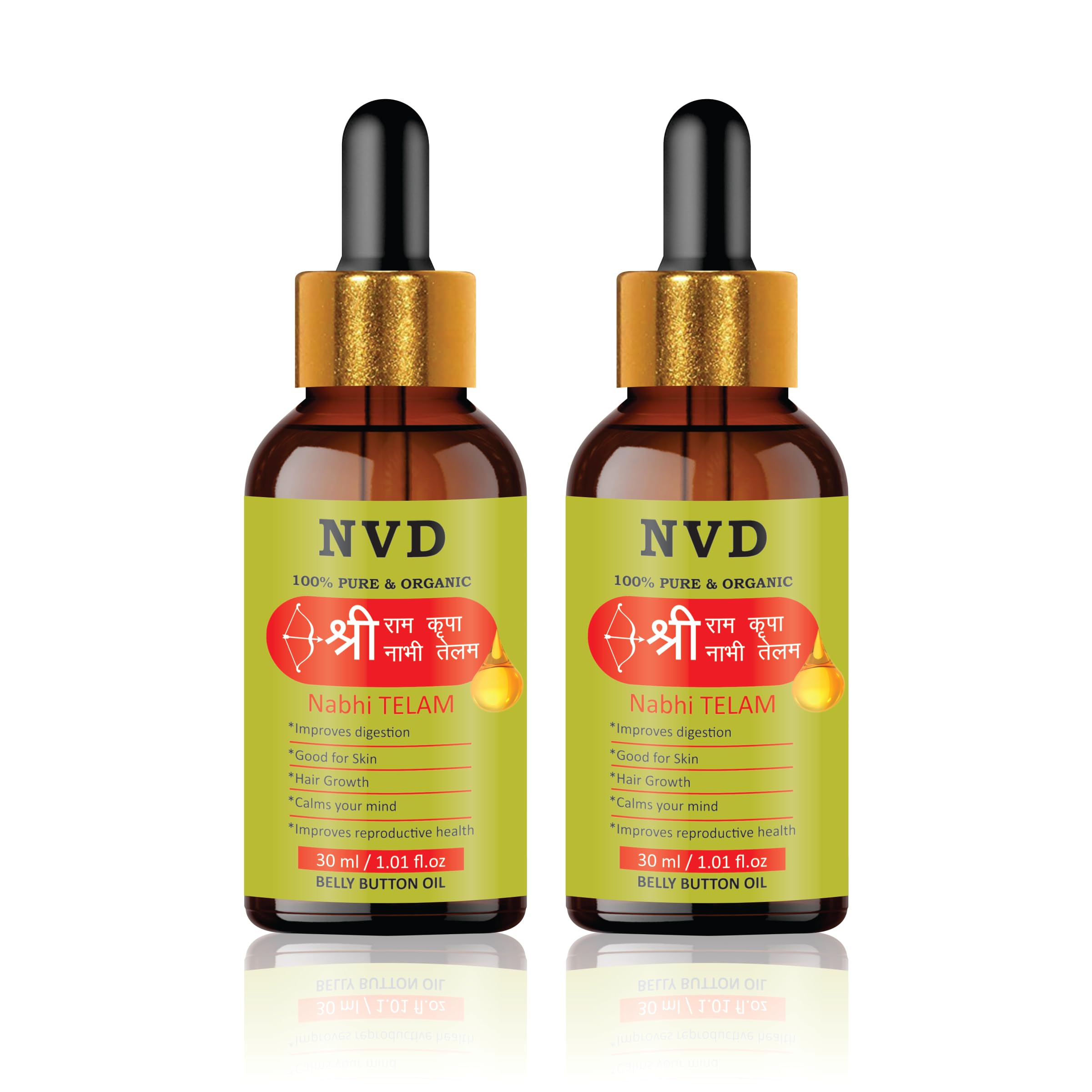 Ayurvedic Ramban Multi Benefit Nabhi Herbes Oil | Belly oil | Belly Button oil for Skin & Hair | Nabhi Oil ayurvedic for Health and Beauty | नाभि तेल [100% Herbal] (Pack_2) (B0D86RDN85) Amazon Price History, Amazon Price Tracker