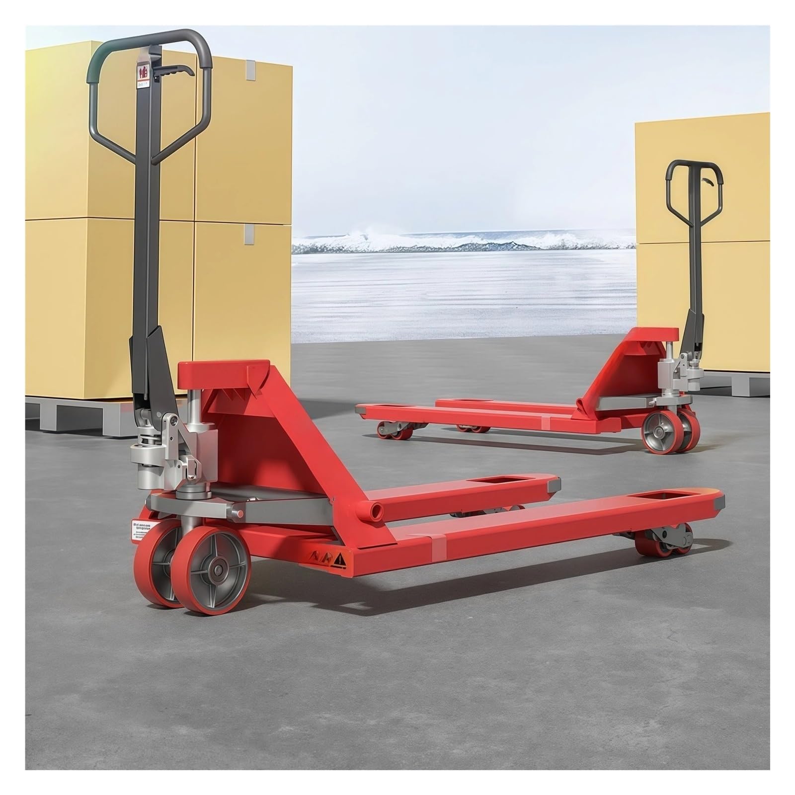 Transpallet Transpallet manuale for carico e scarico, carrello idraulico a spinta manuale(L)
