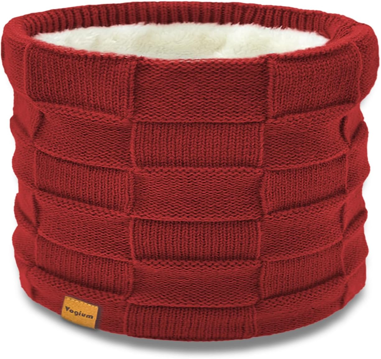 Kids Double-layer Knit Neck Warmer Gaiter | Thermal Fleece Face Cover for 6-14 Year Olds Boys Girls | Ski, Play