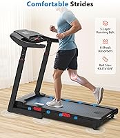 Vista 7 de CIIHI - Cinta de correr con inclinación automática, barandilla de altura ajustable, 15% de inclinación automática con capacidad de 400 libras