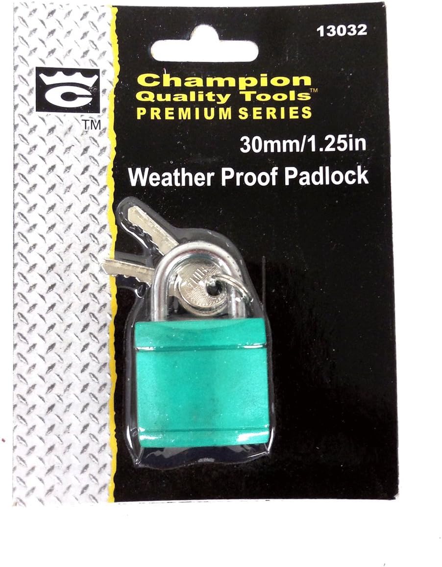 30mm / 1.25' Inch Weather Proof Pad Lock 1 Piece, Champion Quality Premium Series