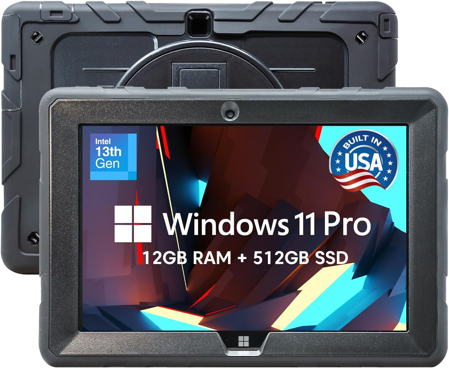 Fusion5 Built in USA 10.1” Windows 11 Professional Rugged Tablet PC – 12GB RAM, 512GB SSD, Intel 13th Gen, Full HD Windows Tablet Computer, HDMI, USB C – 2 Year Full Warranty with Accidental Damage Fusion5 Built in USA 10.1” Windows 11 Professional Rugged Tablet PC – 12GB RAM, 512GB SSD, Intel 13th Gen, Full HD Windows Tablet Computer, HDMI, USB C – 2 Year Full Warranty with Accidental Damage