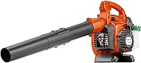 Husqvarna 125B Gas Leaf Blower: 28cc 1.1HP 2-Cycle, 470 CFM 170 MPH Handheld, Ergonomic Powerful Yard Cleaner
