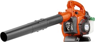 Husqvarna 125B Gas Leaf Blower: 28cc 1.1HP 2-Cycle, 470 CFM 170 MPH Handheld, Ergonomic Powerful Yard Cleaner