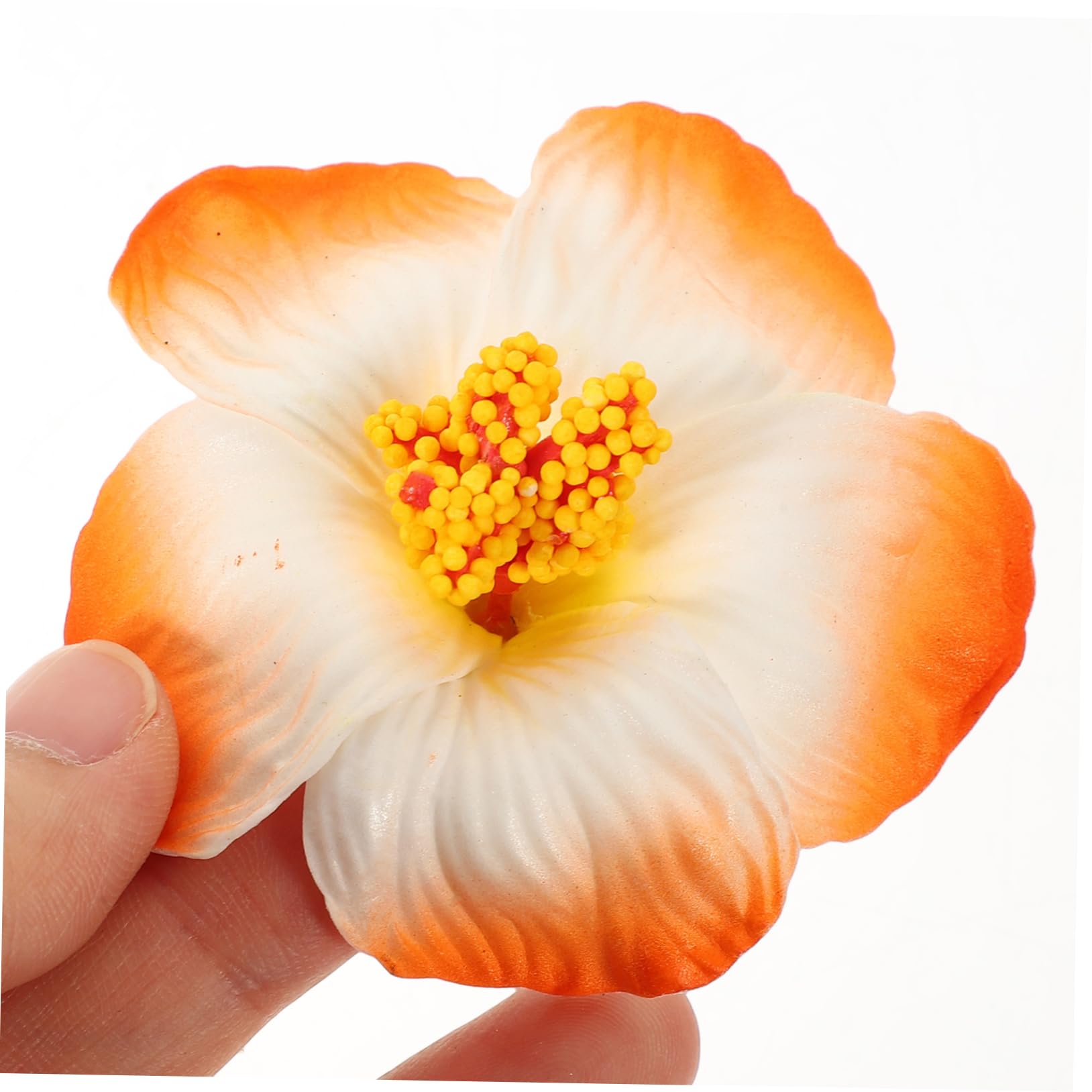 Amazon｜NESTINGHO 10個 模擬ハイビスカスの花 花の頭 フェイク