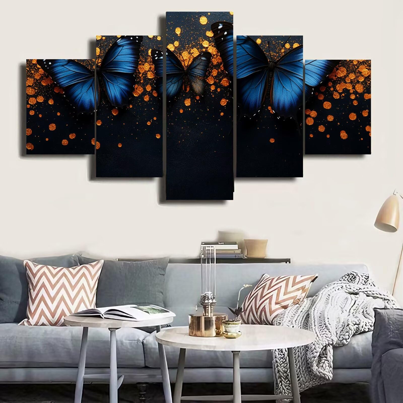 Duża sztuka diamentowa dla dorosłych, 5 szt., 60 x 100 cm / 24 x 39 cm, diamentowy obraz, motyl, DIY, pełne wiercenie, klejnot, kryształ, zestawy artystyczne, do malowania po numerach, dla dorosłych