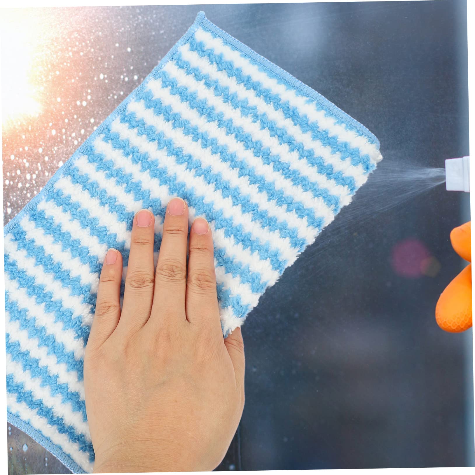 minkissy 30stücke Küchentücher Saugfähige Geschirrtücher Aus Mikrofaser Wiederverwendbar Für Reinigung Und Geschirrspülen Farbenfrohes Design Für Küche Und Haushalt
