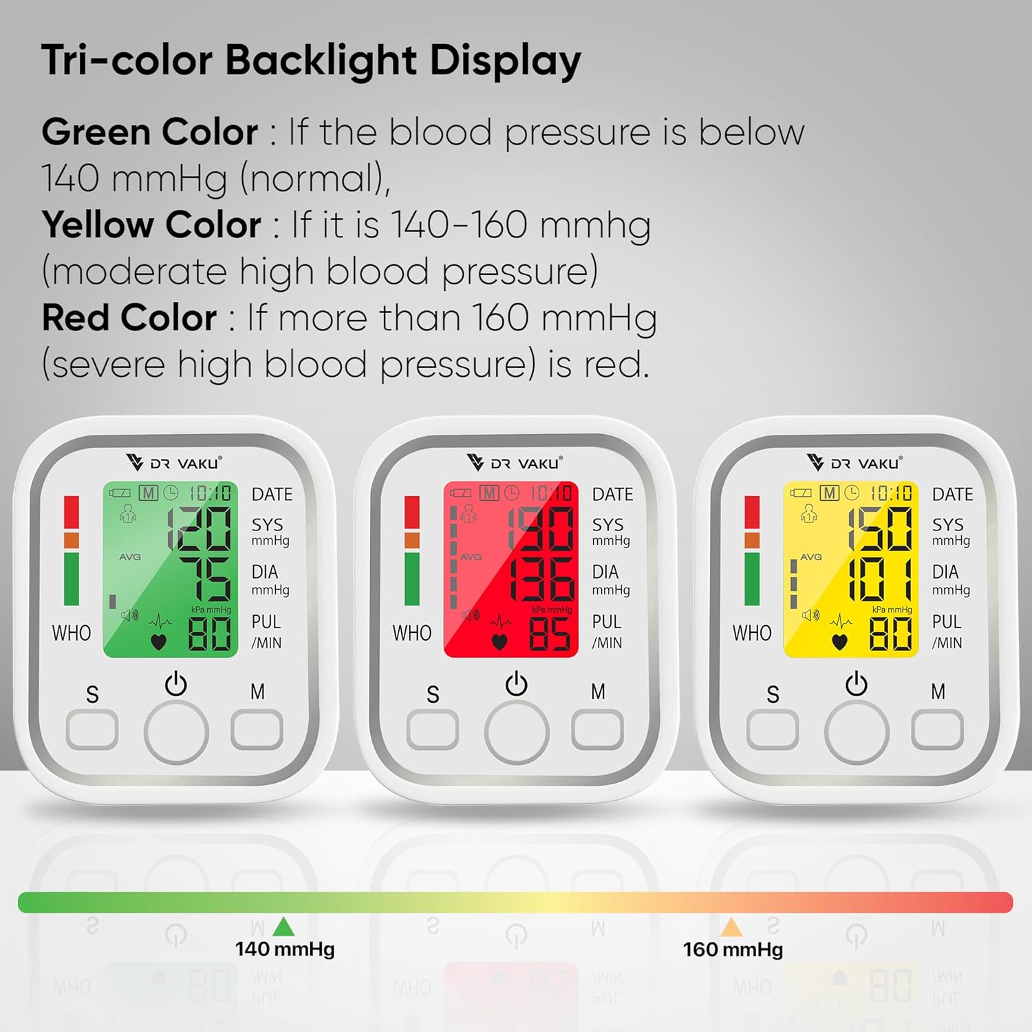DR VAKU® BP Monitor Digital Fully Automatic Upper Arm Blood Pressure Checking Machine with Talking Function Cuff Kit For Home Best Most Accurate Measurement- White DR VAKU® BP Monitor Digital Fully Automatic Upper Arm Blood Pressure Checking Machine with Talking Function Cuff Kit For Home Best Most Accurate Measurement- White