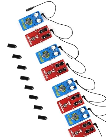 Mr.Power 1 to 8 Way Daisy Chain Cable Guitar Effect Pedal Power Supply Splitter Cable Adapter Power Cord (8 Way Cable)