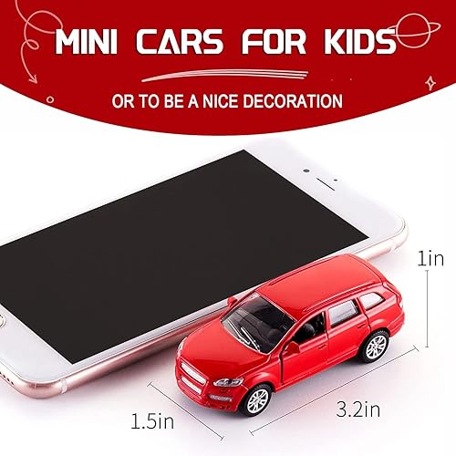 Miniatura 5 de KIDAMI Juego de 5 autos de juguete de metal fundido a presión puertas abiertas paquete de regalo para niños auto privado