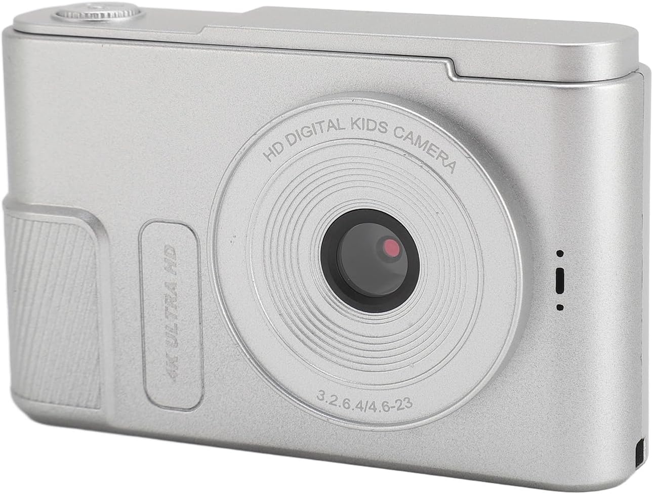 Digital Camera for Photography, 48MP 4K 16x Digital Zoom Point and Shoot Cameras with 2.4 Inch Screen, Compact Travel Camera for Students (Silver)