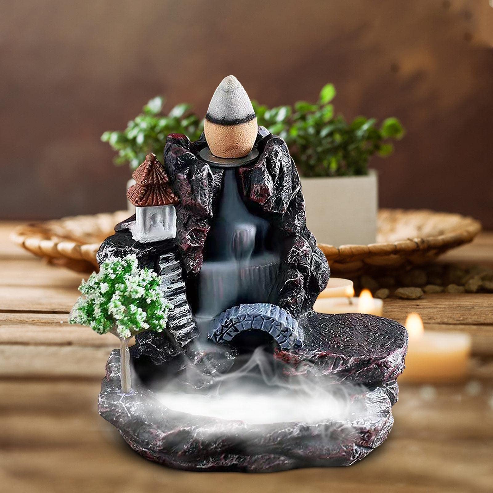 Amazon.com: Bavokon Backflow Incense Burner Mountain Tower