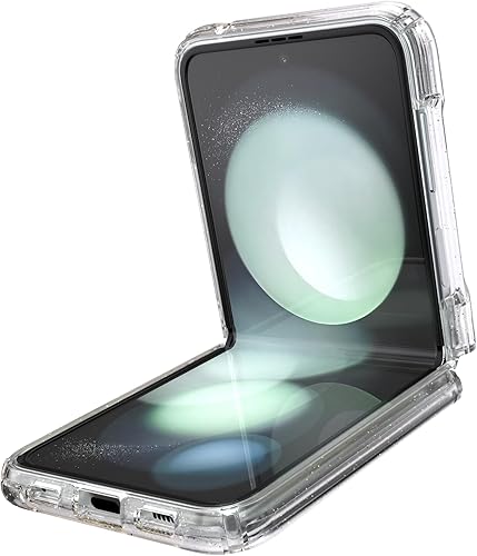 Miniatura 2 de Speck Funda transparente para Samsung Galaxy Z Flip 5, plegable, resistente a los arañazos y protección contra caídas, funda transparente