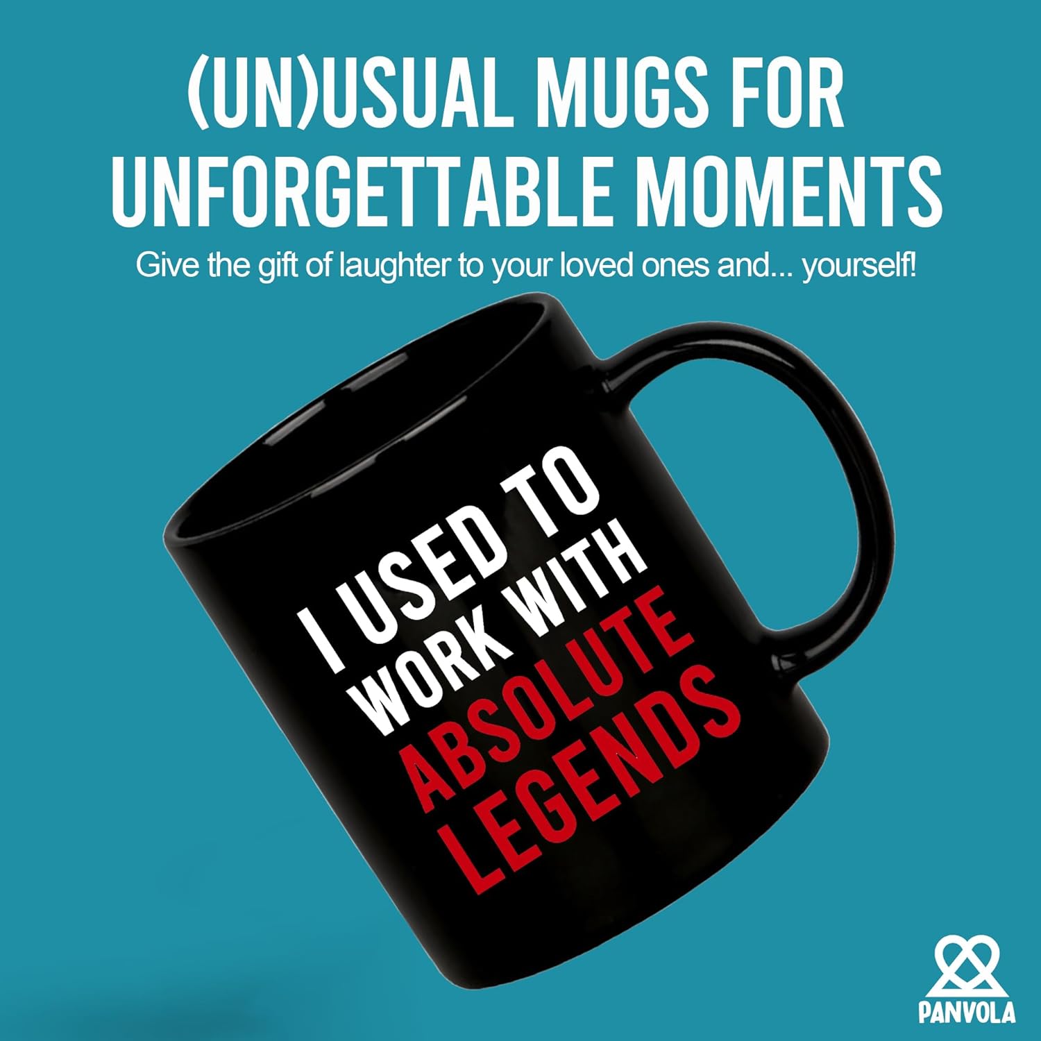 Panvola I Used To Work With Absolute Legend Coworker Gifts Retirement New Job Goodbye Retired Colleague Ceramic Coffee Mug (11 oz, Black) - Image 2